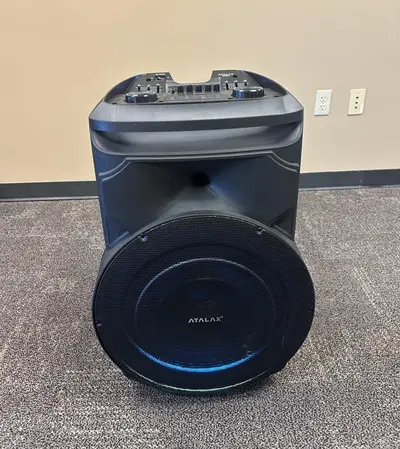 ATALAX Samba Professional Wireless Speaker, 5500W PMPO, Bluetooth, FM, LED Light - Thumbnail 6